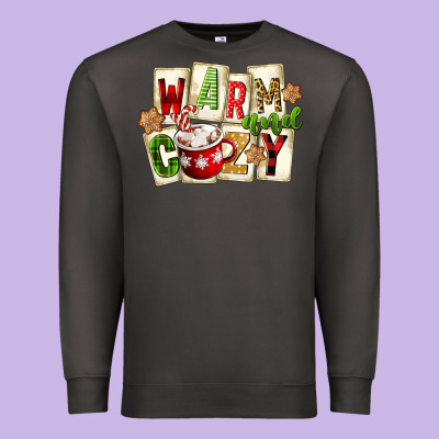 Warm And Cozy Hot Cocoa Premium Sweatshirt Designed By Fadigitalartstudio