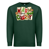 Sports Green warm and cozy hot cocoa Premium Sweatshirt - FaDigitalArtStudio