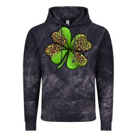 Cloud Black leopard shamrock Vintage Hoodie - Jasminsmagicworld