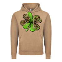 Vintage Coffee leopard shamrock Vintage Hoodie - Jasminsmagicworld