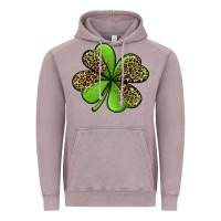 Leopard Shamrock Vintage Hoodie | Teevron