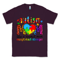 Plum autism mom like a normal mom except much stronger Classic Tee - Artiststas