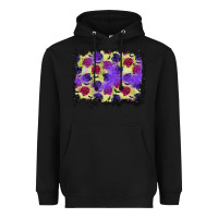 Black halloween bat and roses background Heavyweight Hoodie - BundleAndBundleShop