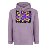 Lavender halloween bat and roses background Heavyweight Hoodie - BundleAndBundleShop
