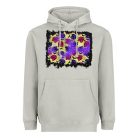 Moon Dust halloween bat and roses background Heavyweight Hoodie - BundleAndBundleShop