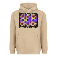 Mushroom halloween bat and roses background Heavyweight Hoodie - BundleAndBundleShop
