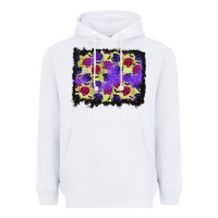 White halloween bat and roses background Heavyweight Hoodie - BundleAndBundleShop