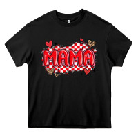 Black valentine mama Heavy Core Tee - MaliasSmallBusiness