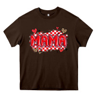 Chocolate Brown valentine mama Heavy Core Tee - MaliasSmallBusiness