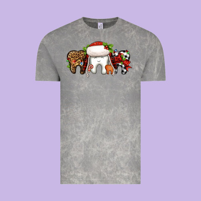 Christmas Teeth Dentist Vintage Tee Designed By Jasminsmagicworld