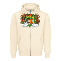 Sandshell Let's get lucked up St. Patrick's Day Zipper Hoodie - OliviaCreatesArt