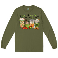 Army Green dog mom coffee Long Sleeve Tee - Jasminsmagicworld
