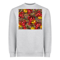 Heather Grey mardi gras crawfish Heavyweight Sweatshirt - CowGirlArtShop