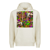 Oatmeal Heather mardi gras leopard horse seamless pattern Premium Hoodie - FaDigitalArtStudio