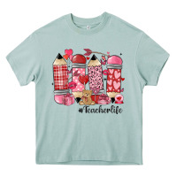 Arona valentines day teacher life Heavy Core Tee - MaliasSmallBusiness