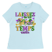 Baby Blue laissez les bon temps rouler Ladies Tee - MaliasSmallBusiness