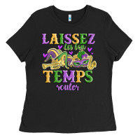 Black laissez les bon temps rouler Ladies Tee - MaliasSmallBusiness