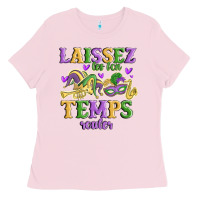 Bubblegum Pink laissez les bon temps rouler Ladies Tee - MaliasSmallBusiness