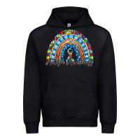 Black autism awareness rainbow Urban Hoodie - RacoonDesign
