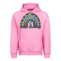 Fuchsia Pink autism awareness rainbow Urban Hoodie - RacoonDesign