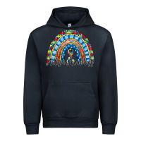 Navy autism awareness rainbow Urban Hoodie - RacoonDesign