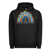 Pigment Black autism awareness rainbow Urban Hoodie - RacoonDesign