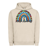 Pigment French Oak autism awareness rainbow Urban Hoodie - RacoonDesign