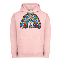 Pigment Salmon autism awareness rainbow Urban Hoodie - RacoonDesign