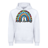 White autism awareness rainbow Urban Hoodie - RacoonDesign