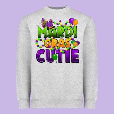 Mardi Gras Cutie Heavyweight Sweatshirt Designed By Cowgirlartshop