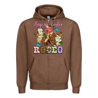 Chestnut Happy Easter rodeo cowgirl Zipper Hoodie - OliviaCreatesArt