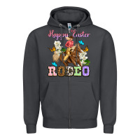Smoke Happy Easter rodeo cowgirl Zipper Hoodie - OliviaCreatesArt