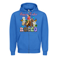 True Royal Happy Easter rodeo cowgirl Zipper Hoodie - OliviaCreatesArt