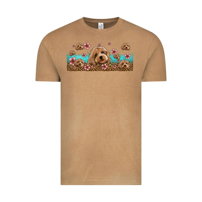 Floral Cockapoo Vintage Tee by Jasminsmagicworld | Teevron