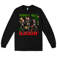 Black Jingle bell rockin' Long Sleeve Tee - NancyCooperArtShop