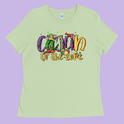 Cajun To The Core Ladies Tee Designed By Maliassmallbusiness
