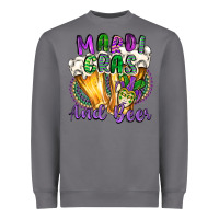 Storm mardi gras and beer Heavyweight Sweatshirt - CowGirlArtShop