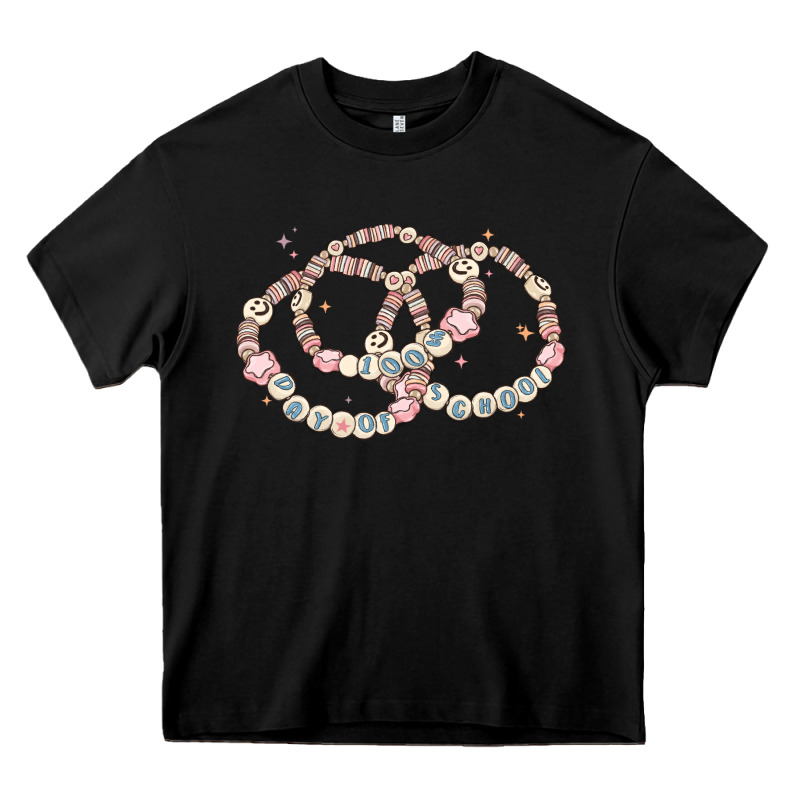 100 Days Of School Friendship Bracelet Heavy Core Tee by MaliasSmallBusiness | Teevron