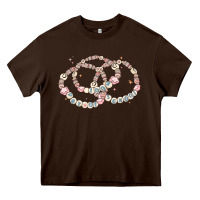 Chocolate Brown 100 days of school friendship bracelet Heavy Core Tee - MaliasSmallBusiness