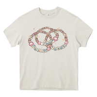 Cream 100 days of school friendship bracelet Heavy Core Tee - MaliasSmallBusiness
