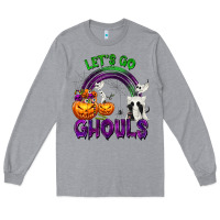 Heather Grey Let's Go Ghouls Long Sleeve Tee - texasbilliewilder