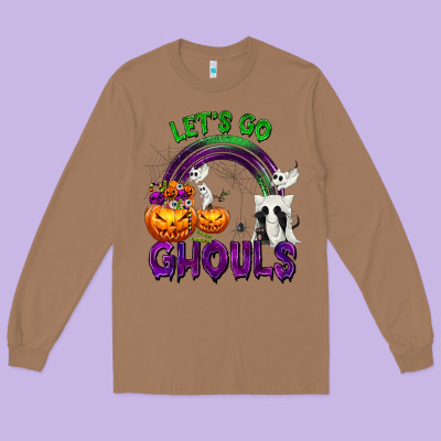 Let's Go Ghouls Long Sleeve Tee Designed By Texasbilliewilder