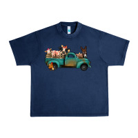 Navy Farm Animals Truck Urban Heavy Tee - Bettercallsaul