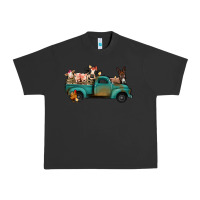 Pigment Black Farm Animals Truck Urban Heavy Tee - Bettercallsaul