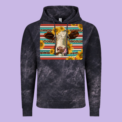 Serape Leopard Hereford Cattle Mousepad Vintage Hoodie Designed By Jasminsmagicworld