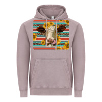Vintage Zinc serape leopard hereford cattle mousepad Vintage Hoodie - Jasminsmagicworld