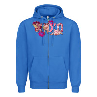 True Royal Valentine's Day pig xoxo Zipper Hoodie - FaDigitalArtStudio