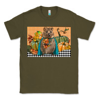 Army Green Fall Quokka Classic Tee - LillyAllenDesigns
