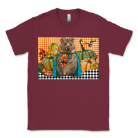 Burgundy Fall Quokka Classic Tee - LillyAllenDesigns