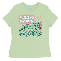 Matcha minding my own small business Ladies Tee - MaliasSmallBusiness